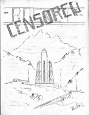 Censored (Rocket) Fanzine issue #1, June 1941 (courtesy Bob Hurter)