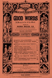 Good Words magazine for December 1862 including William Leitch's "A Winter in Canada".