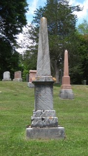 Monument erected to William Leitch at Cataraqui Cemetery in Kingston Ontario, where he was buried on October 4th 1864